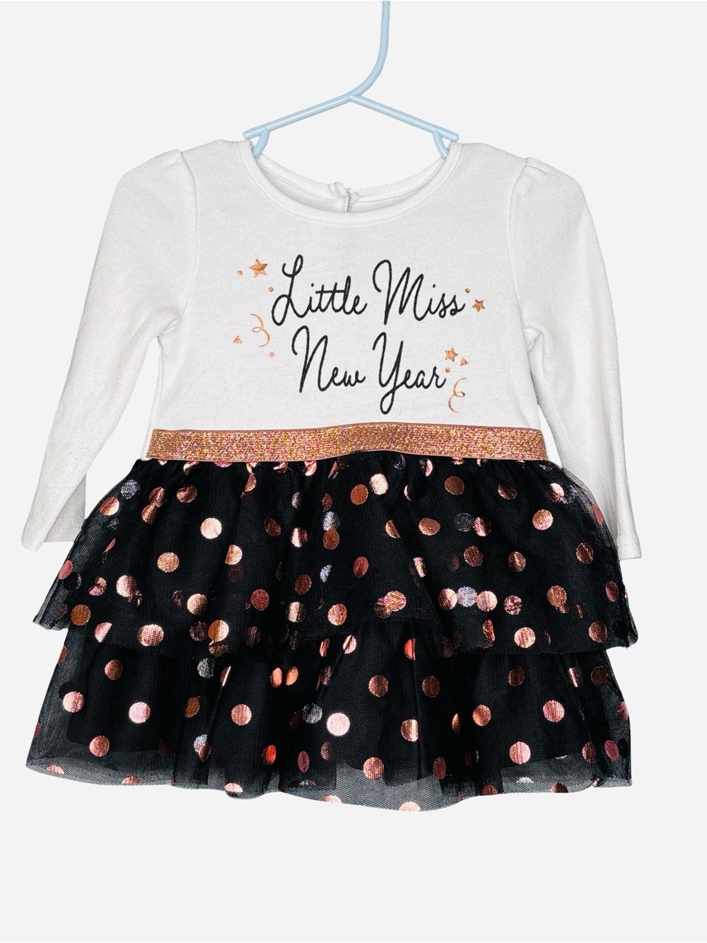 Baby Girls' Tutu Dress with Graphic Bodice, Size 12M New Years Dress